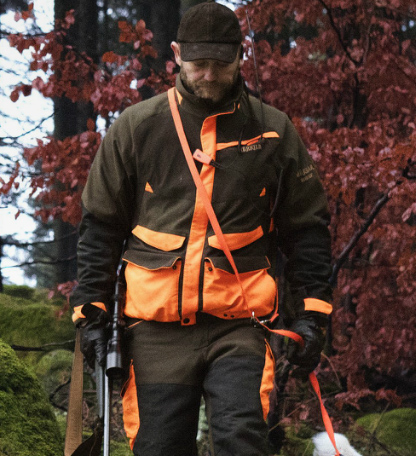 Veste polaire discount chasse orange fluo