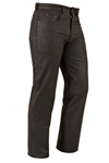 Thomas pantalon cuir gras coupe droite vign