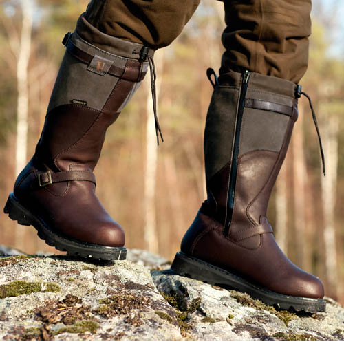 Bottes caoutchouc p. homme Le Chameau » Chasseur «, d. laine, Vert