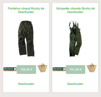 Pantalon de chasse kaki doublé polaire Ours - 10367